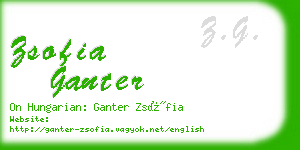 zsofia ganter business card